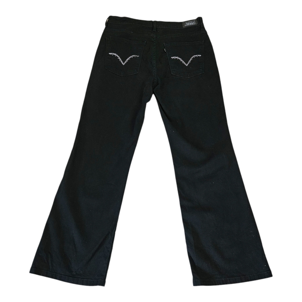 Levi's Perfectly Slimming 512 Bootcut Jeans Women's 14 Black Pocket Detailing